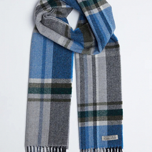 3Картинка Foxford Blue and Grey Lambswool Scarf